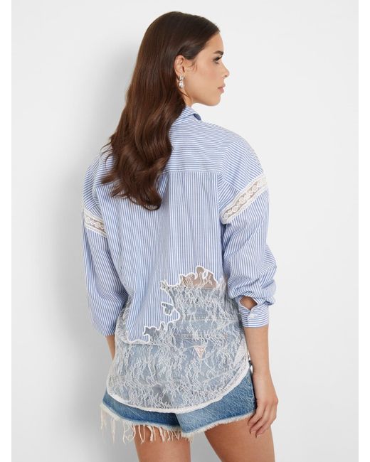 Guess Blue Bluse