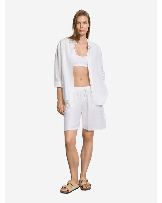 Hanro White Pyjamashorts Essentials