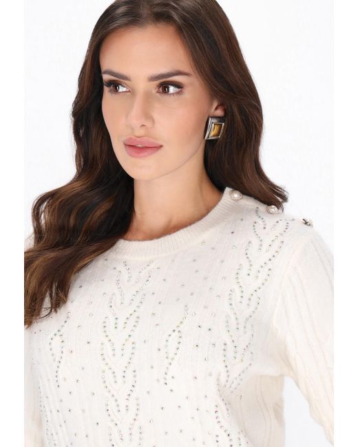 faina White Pullover