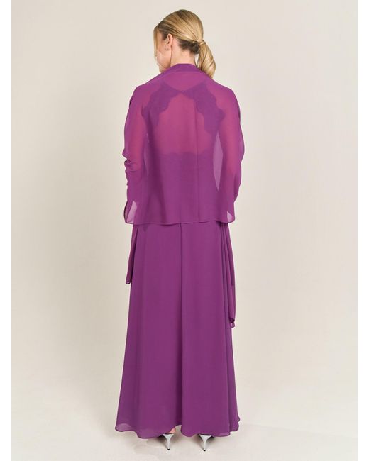 Apart Purple Tuch Aus Chiffon