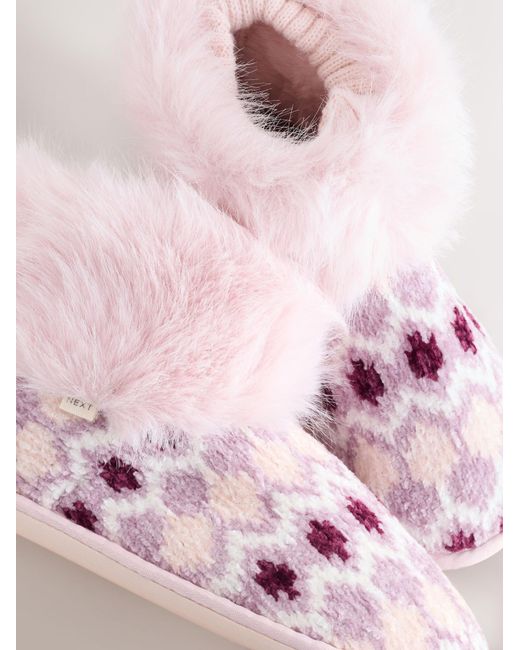 Next Pink Hausschuh