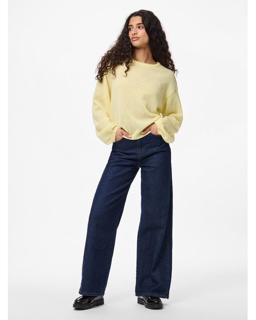 Pieces Yellow Pullover Pcida
