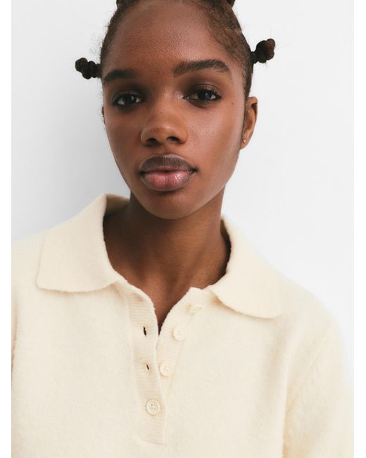 Pull&Bear White Pullover
