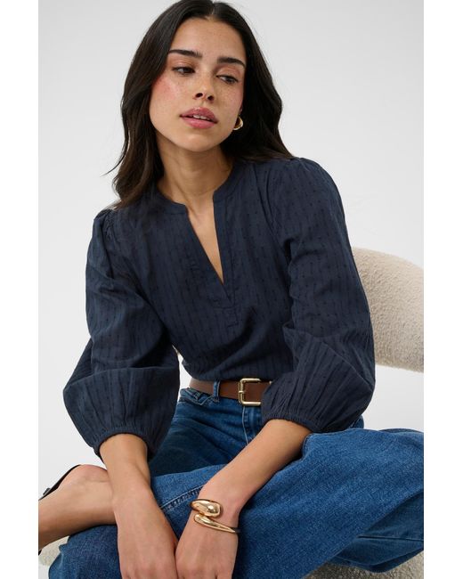 Kaffe Blue Bluse Bea