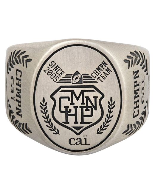Caï Ca Ring in Metallic für Herren