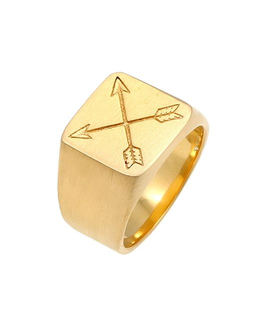 Kuzzoi Ring Pfeil in Metallic für Herren