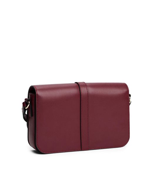Tommy Hilfiger Purple Crossbody-Tasche Mit Klappe Und Th-Monogramm