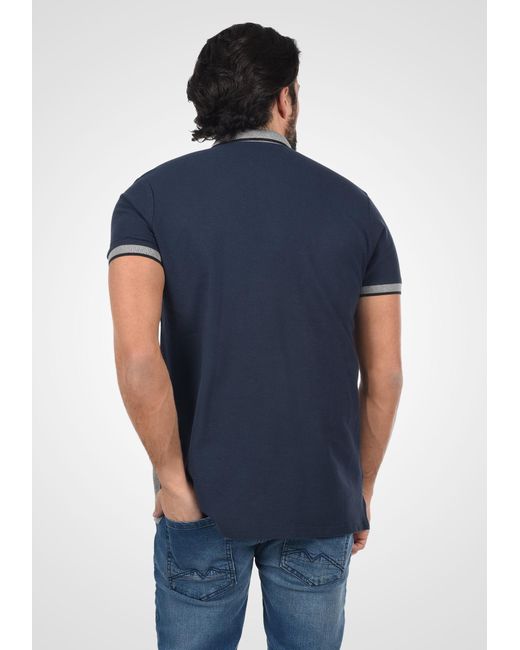 Solid Poloshirt 'corbin' in Blue für Herren
