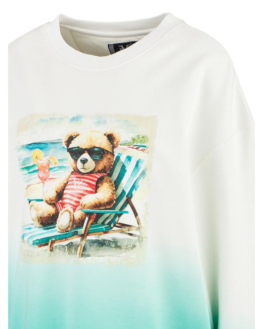 19V69 Italia by Versace Blue Sweatshirt 'Sinja Dip'