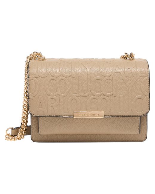 carlo colucci Natural Schultertasche Elmir