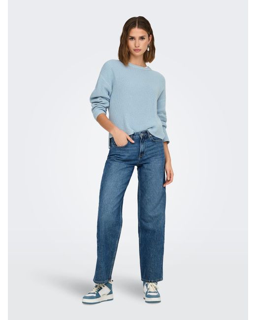 ONLY Blue Pullover 'Onlluna'