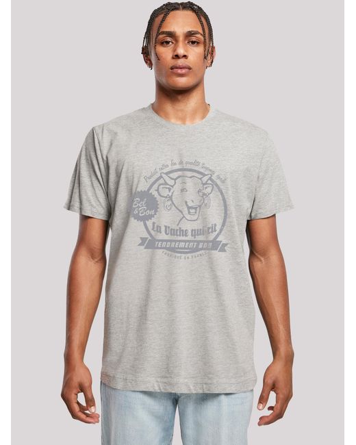 F4NT4STIC T-Shirt The Laughing Cow in Gray für Herren