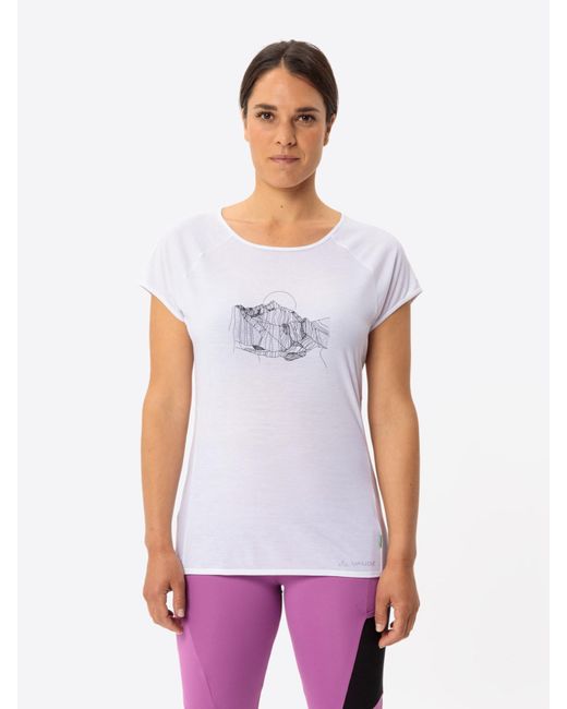 Vaude White Funktionsshirt 'Tekoa Ii'