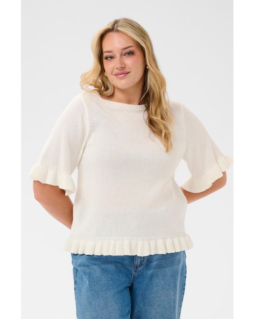 Kaffe White Pullover Kclindsy