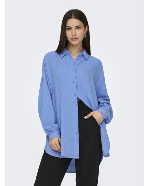 ONLY Blue Bluse Onlthyra