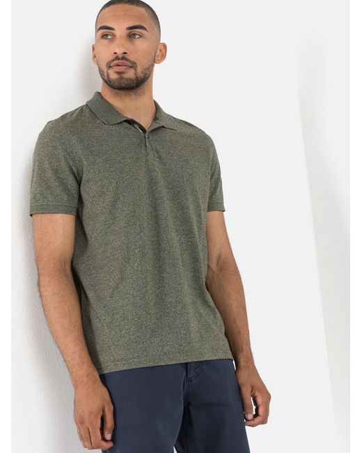 Camel Active Kurzarm Poloshirt Aus Nachhaltigem Baumwollmix in Green für Herren