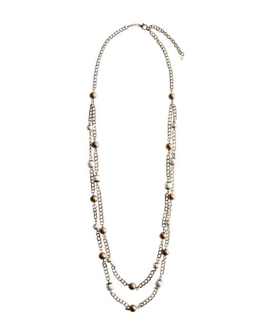 Mango White Kette Lupe
