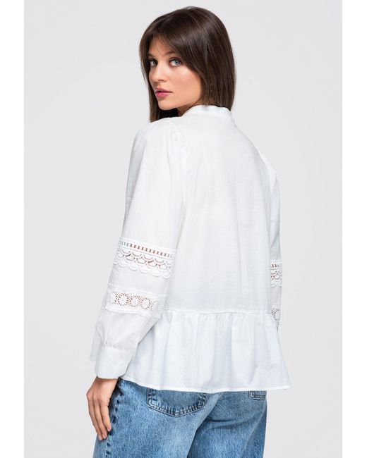 Ombre White Bluse