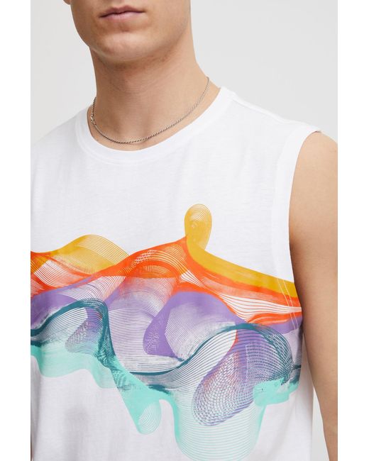 Solid Tanktop 'sdpedros' in White für Herren