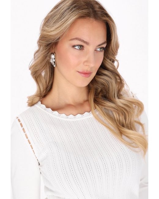 faina White Pullover
