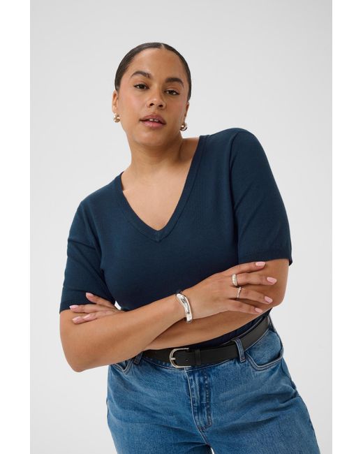 Kaffe Blue Pullover Lizzy