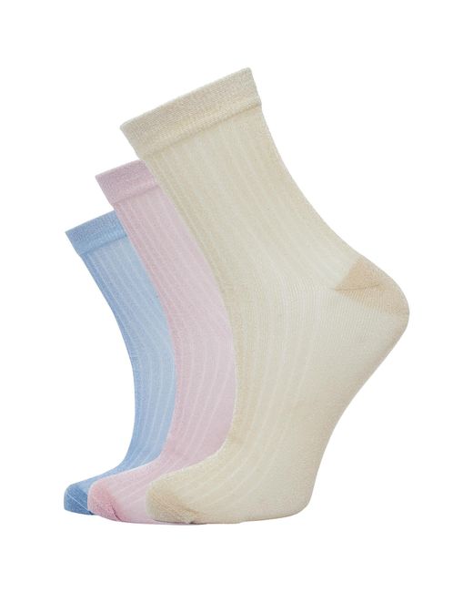 Comma, White Socken