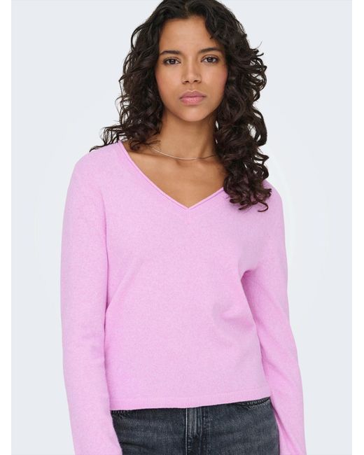ONLY Pink Pullover Onlloyal
