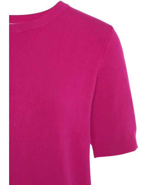 Buffalo Pink Kurzarmpullover