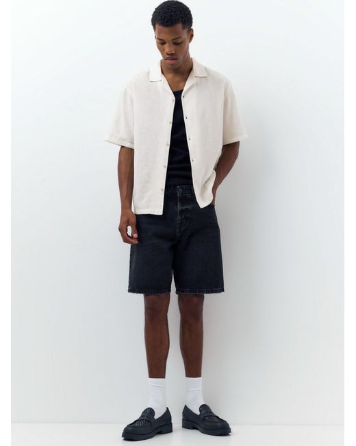 Pull&Bear Hemd in White für Herren
