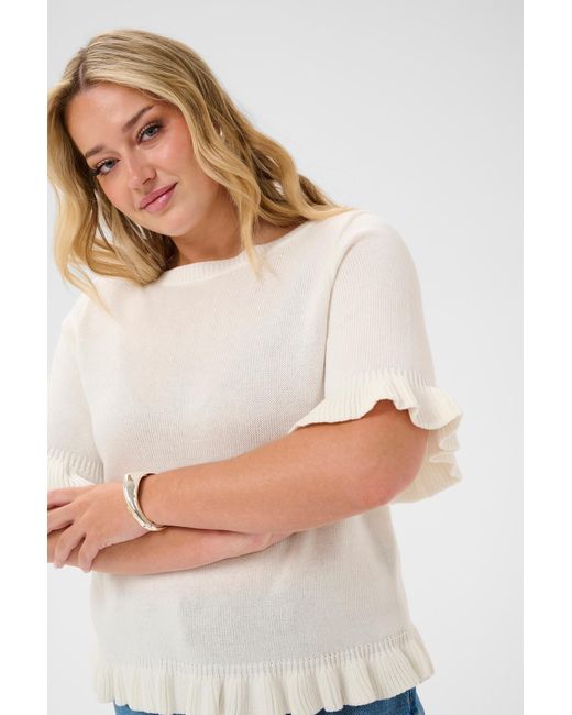 Kaffe White Pullover Kclindsy