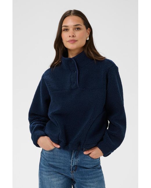 Kaffe Blue Pullover Kaally