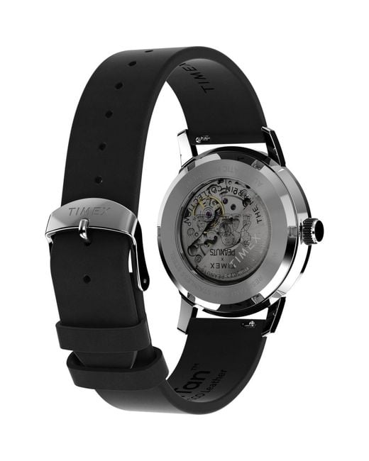 Timex Uhr Marlin Automatic X Peanuts Snoopy Flying Ace in Black für Herren