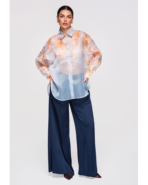 Ombre Blue Bluse Sh-E0028
