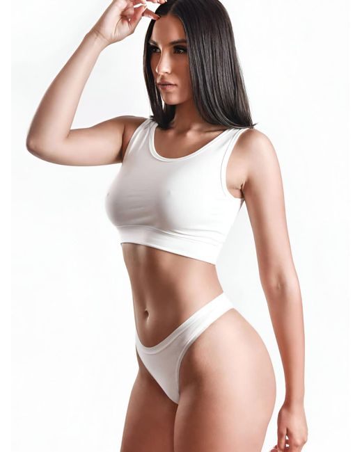 MAXTED White String Basic Max String Tanga 5Er Pack