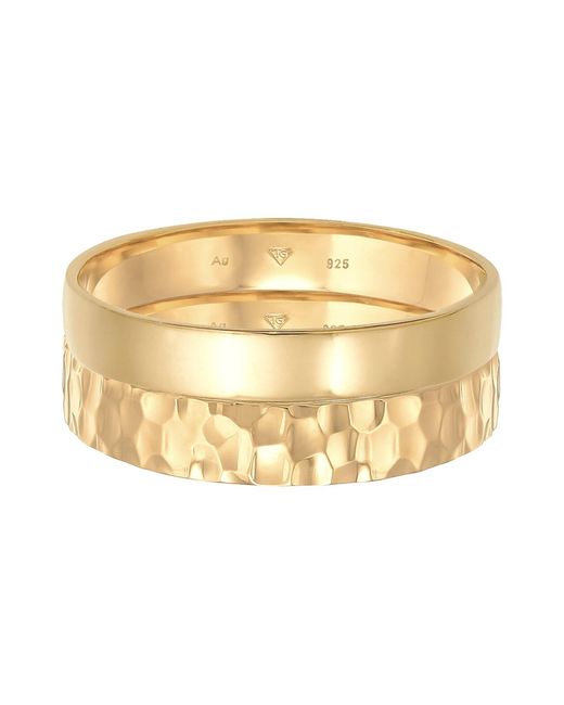 Kuzzoi Ring Set in Metallic für Herren