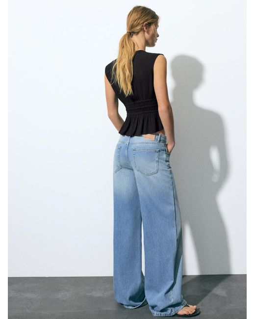 Pull&Bear Black Blusentop