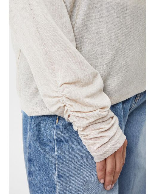Comma, White Pullover