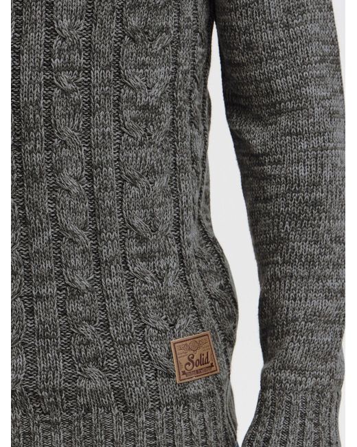 Solid Pullover Philemon in Gray für Herren