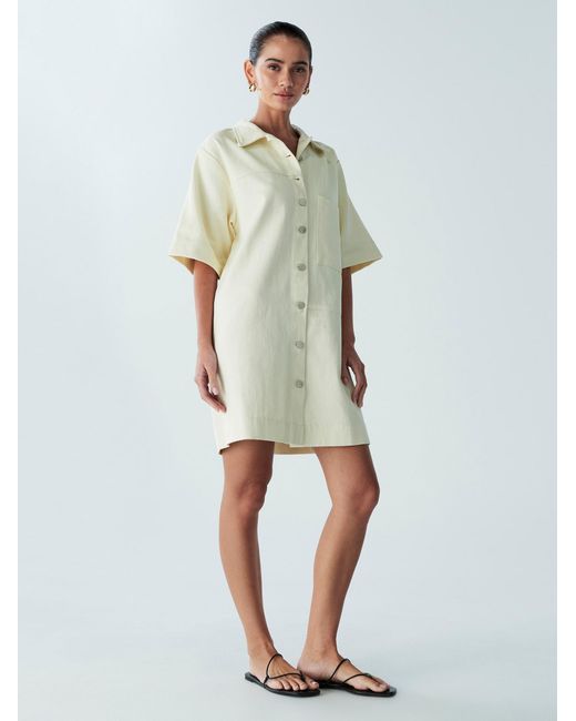 ST MRLO White Blusenkleid Lee Denim Shirt Dress