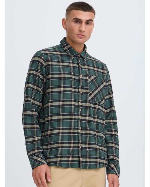 Solid Langarmhemd Sdsteve in Green für Herren