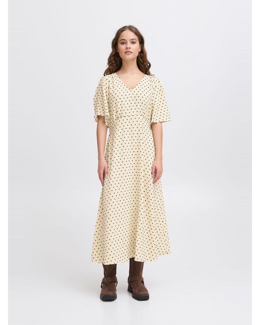 Ichi Natural Midikleid Ihzabby