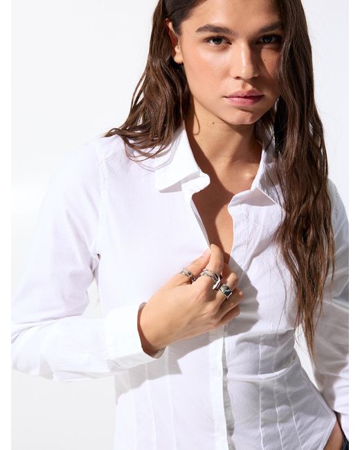 Pull&Bear White Bluse