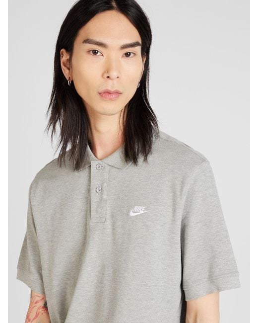 Nike Poloshirt 'club' in Gray für Herren