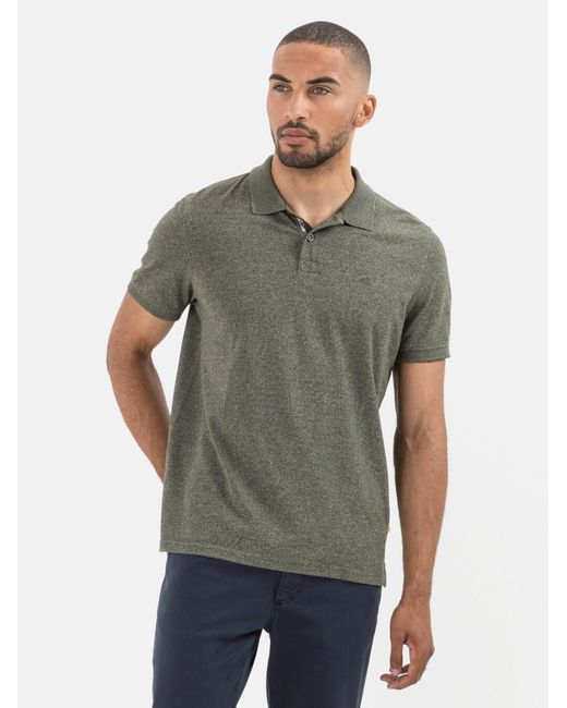 Camel Active Kurzarm Poloshirt Aus Nachhaltigem Baumwollmix in Green für Herren