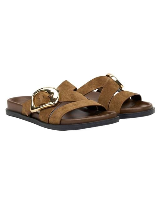 Desa Brown Pantolette Folien