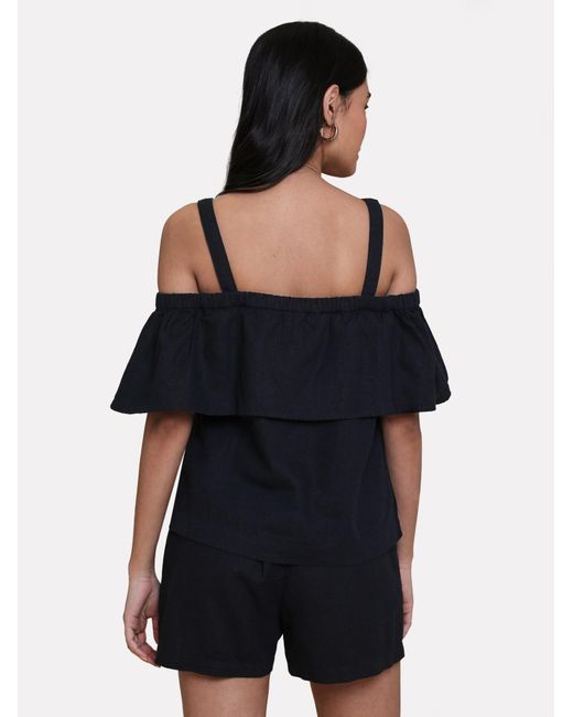 Threadbare Black Threadbare bluse 'aspen'