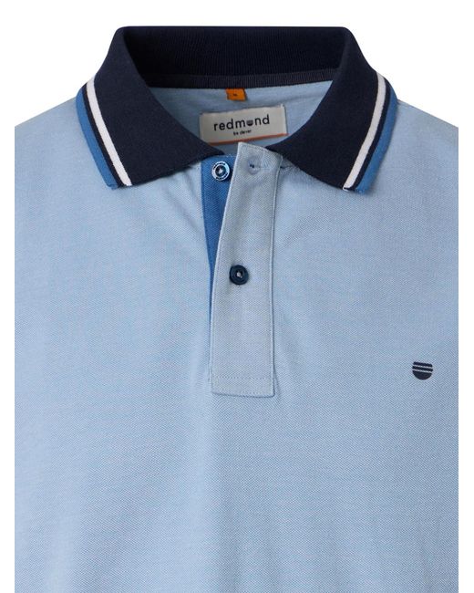 Redmond Shirt Basic in Blue für Herren