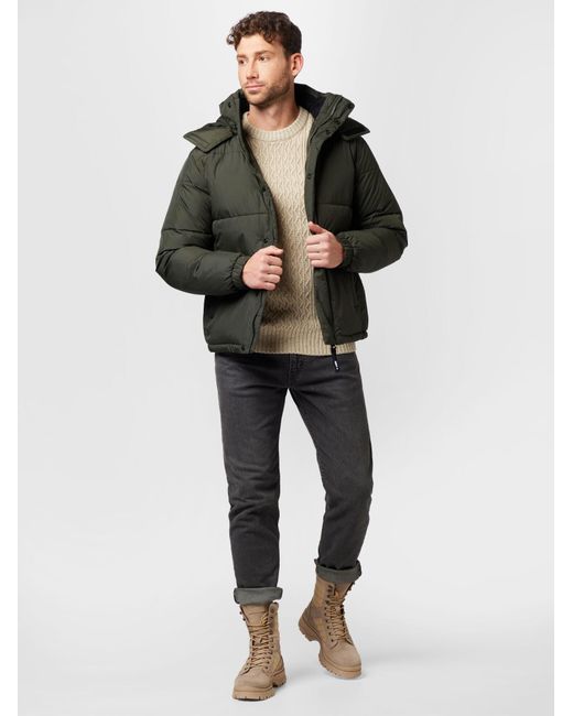 Solid Winterjacke in Black für Herren