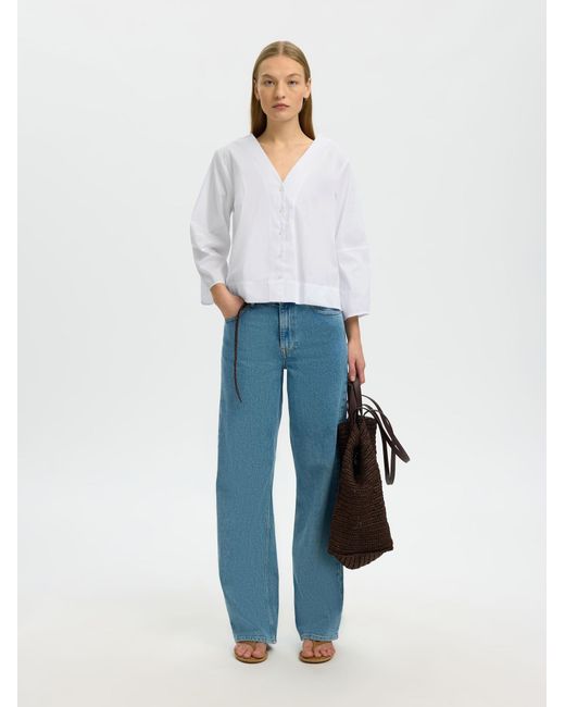 SELECTED White Bluse Slfbea