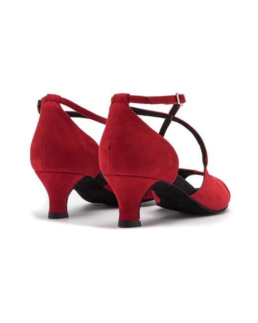 Dancing Queen Red Pumps Grace Harmony Wildleder Tanzschuhe Damen Mit Absatz